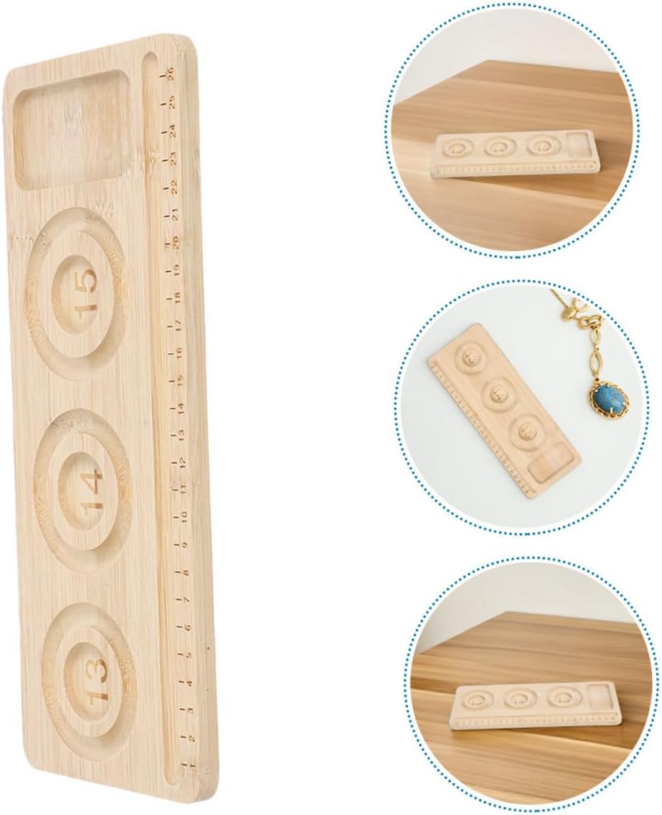 CIMAXIC 2pcs Wooden Bead Board for Jewelry Making Versatile Bracelet Tray for Crafting Design Natural Aesthetic Bead Mat for Home Professional Use for Bracelets Anklets