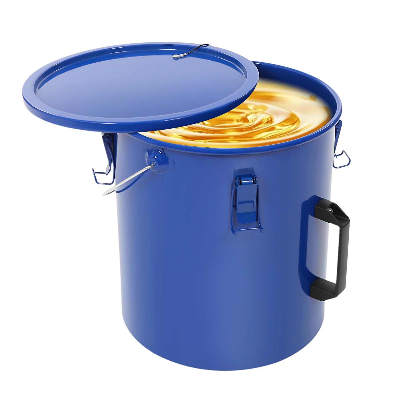 Contenitore per grasso per friggere, 22,71 l, con sacchetto filtro, 4 clip di chiusura per cucina ristorante, catene fast food, ristoranti caldi