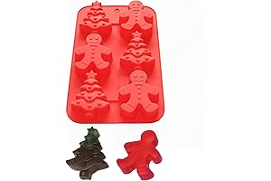 X-Haibei Gingerbread Man Christmas Tree Silicone Molds