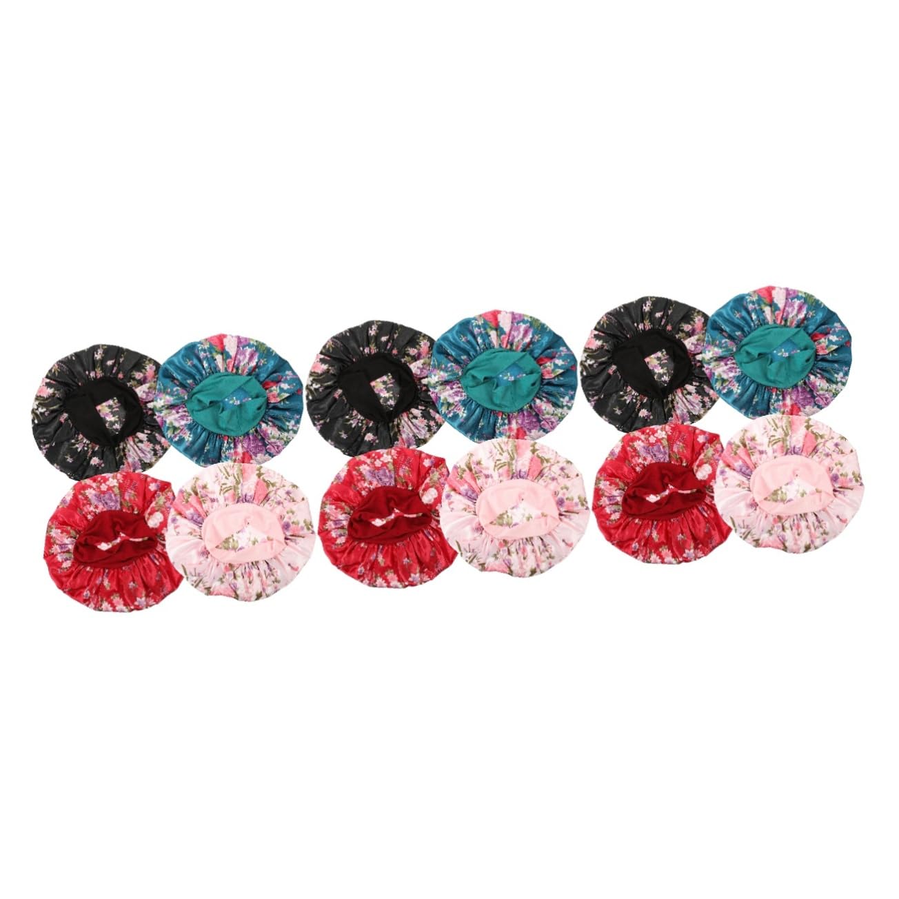 Mikinona 3 Set Di Berretto in Raso Per Dormire Ampio Cappello Elastico Per La Dei 4 Pezzi * 3