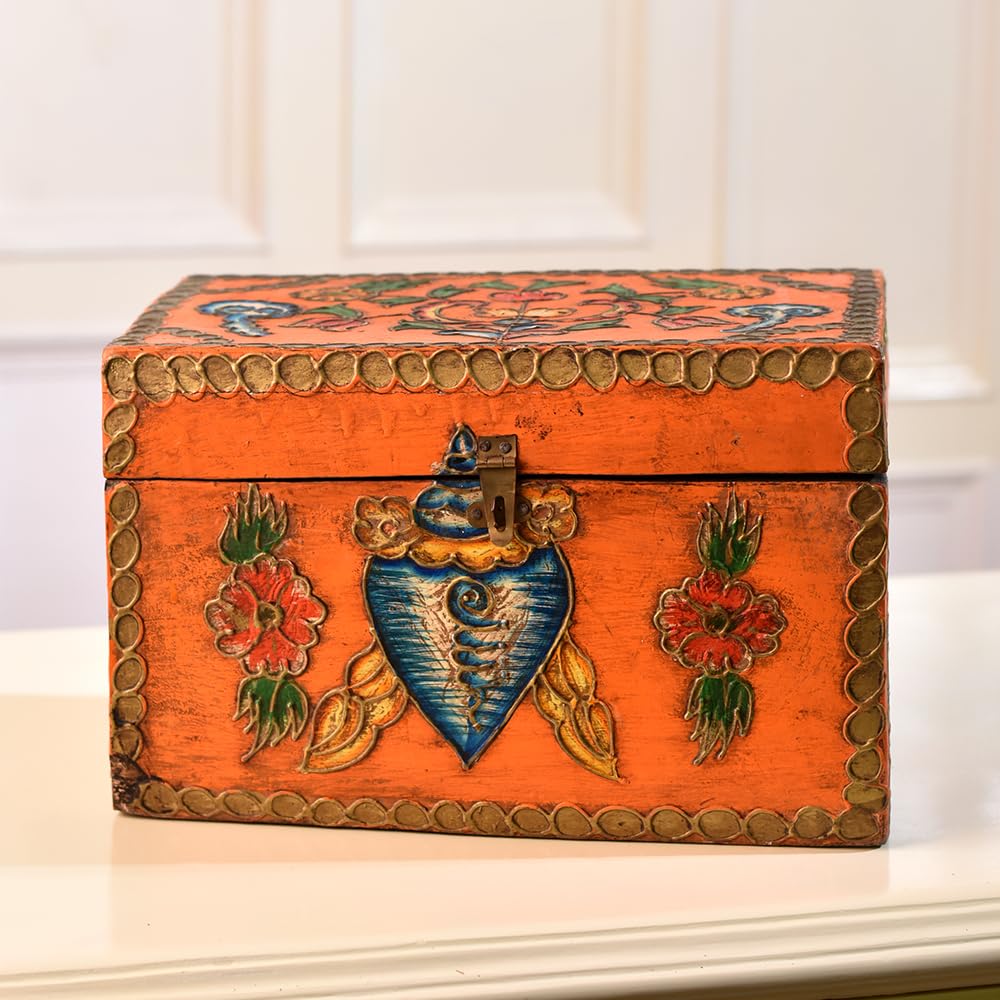 Amazon.com: Indian Shelf Multicolor Vintage Jewelry Box- Jewelry