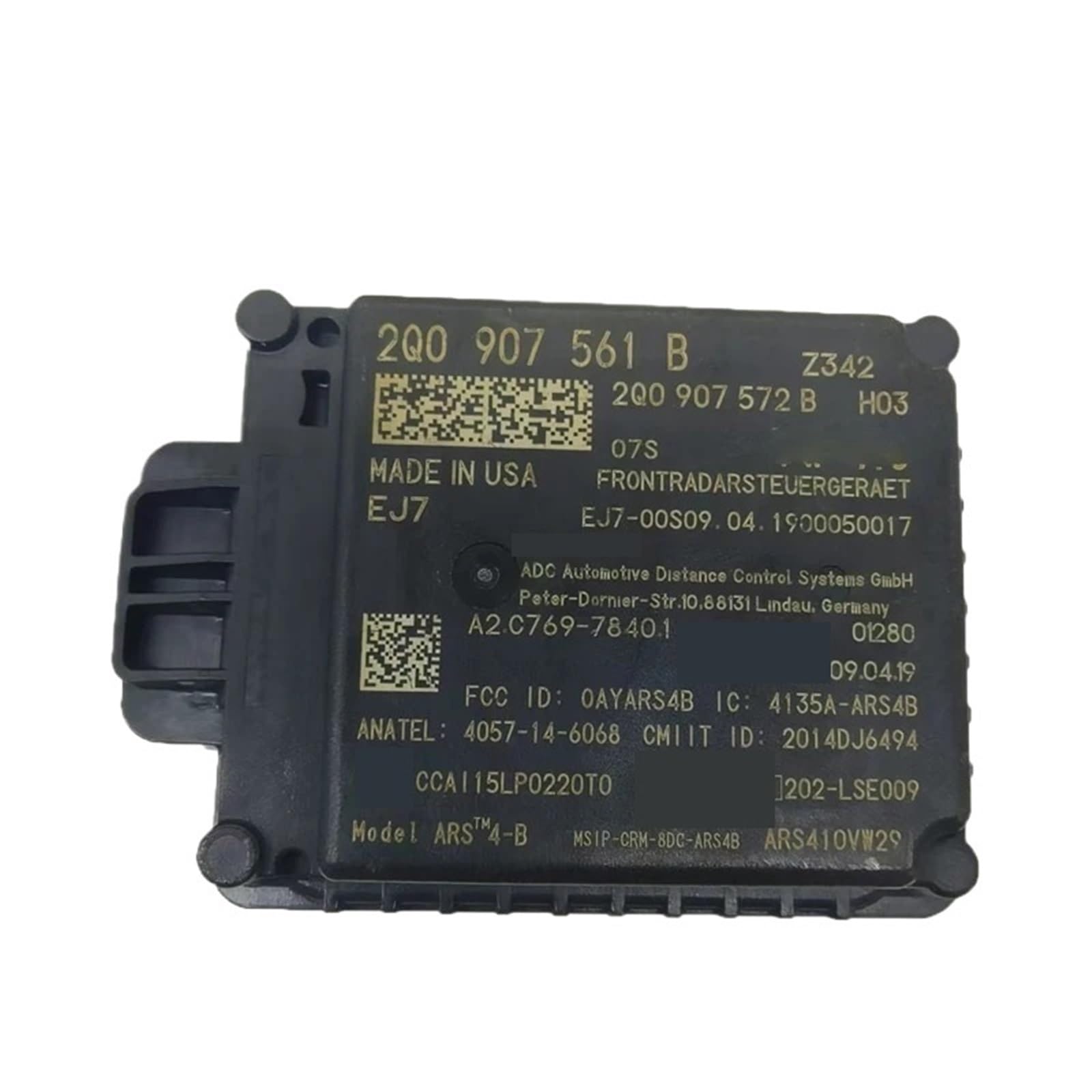 2Q0907561B Adaptive Cruise Control Distance Sensor Acc Compatible with VW Tiguan T-Cross Seat Kordiaq Q2 Q3
