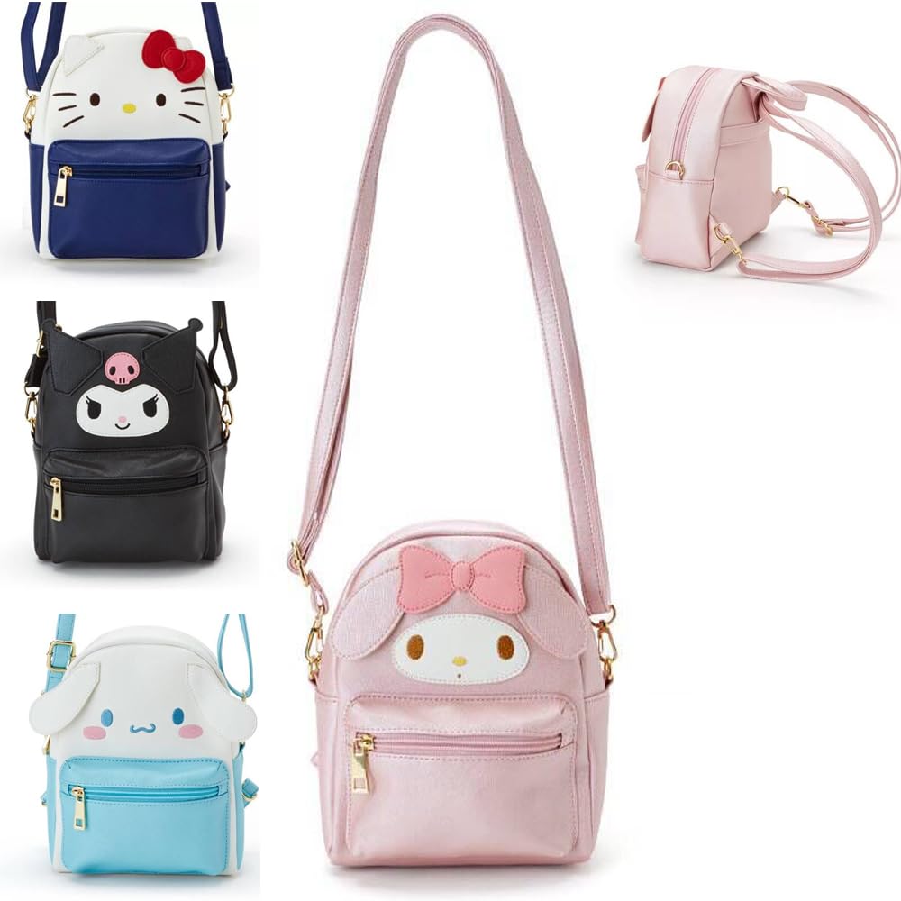 Kawaii Backpack Anime Cute Mini Cartoon Bag My Melody Backpack Handbag PU Kuromi Schoolbags