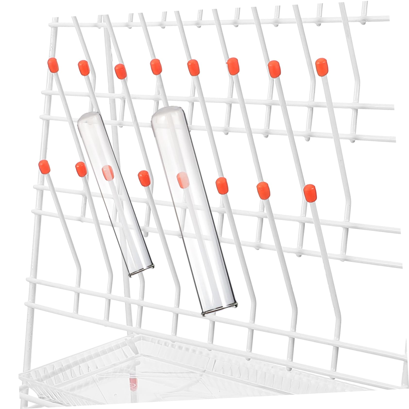 Ipetboom Estante De Secado Para Tubos De Ensayo Ranuras Con Diseño Compacto Antideslizante Para Laboratorio Soporte Para Laboratorio y Drenaje Práctico