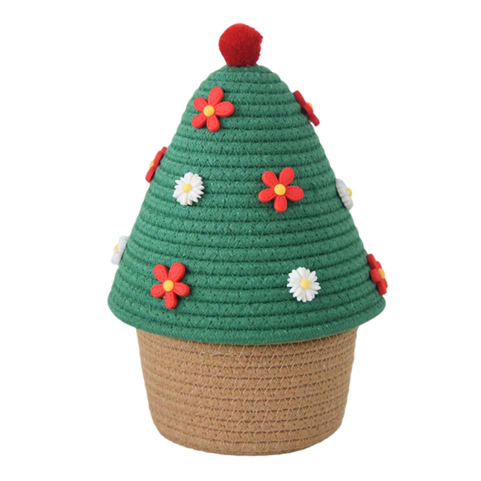 Cotton Woven Storage Container Multipurpose Bedroom Organiser Handwoven Desktop Basket for Living Room Handwoven Desktop Organiser