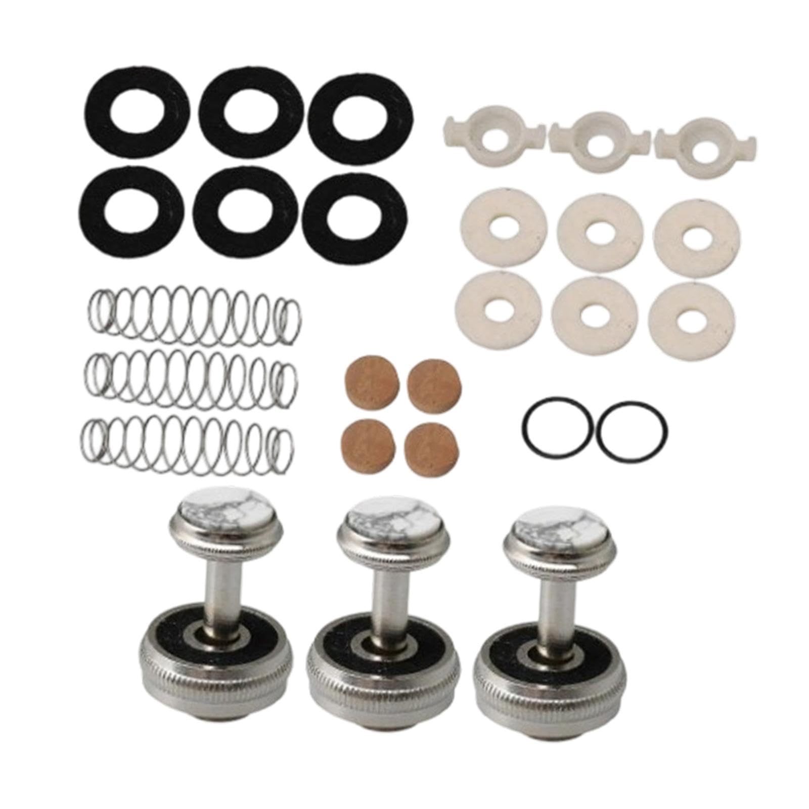 Kit de réparation pour trompette F Fityle : feutres, boutons de piston, capuchon de soupape, guides, ressort