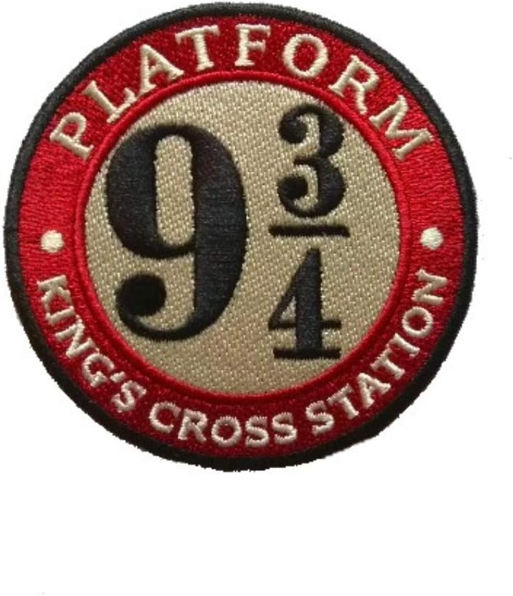 Wizard Potter Hokvarts Train Platform 9 3/4 Patch 3 inches Iron on Embroiderer Patch