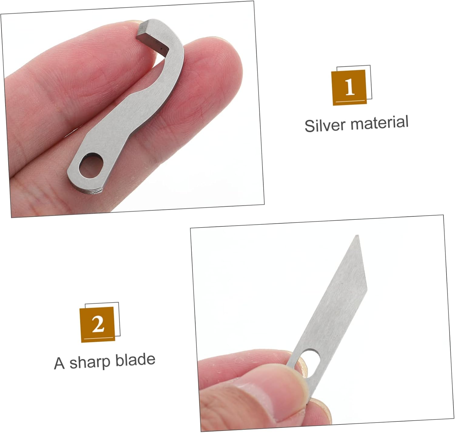 OHPHCALL 4pcs Sewing Machine Overlock Knife Replacement Blades for Models Sturdy