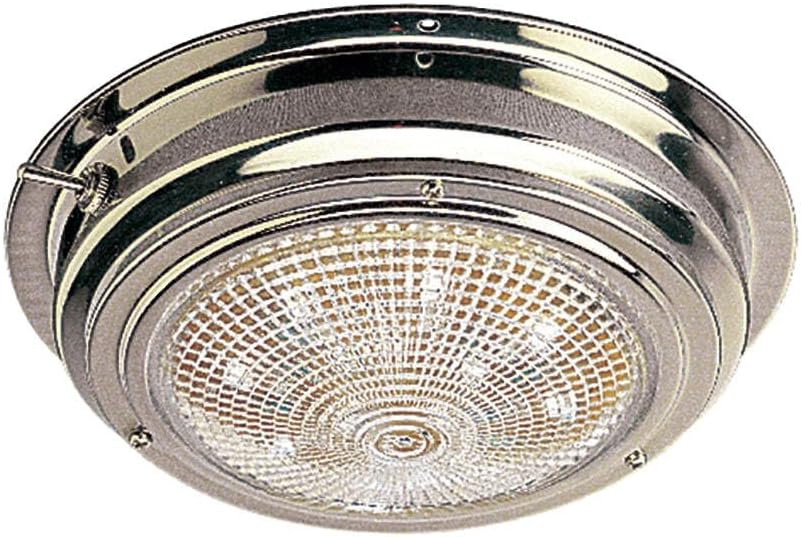 Sea Dog Line 400203-1 LED Stainless Steel Dome Light with 5-Inch Lens, Multicolor