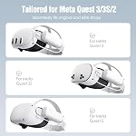 SUPERUS Pack batterie pour Meta Quest 3/3S & Oculus Quest 2, 5000mAh, PD20W Chargement rapide, extra 2-3H Temps de jeu, Compatible avec Original & Elite Straps, Portable léger rechargeable VR Accessoires