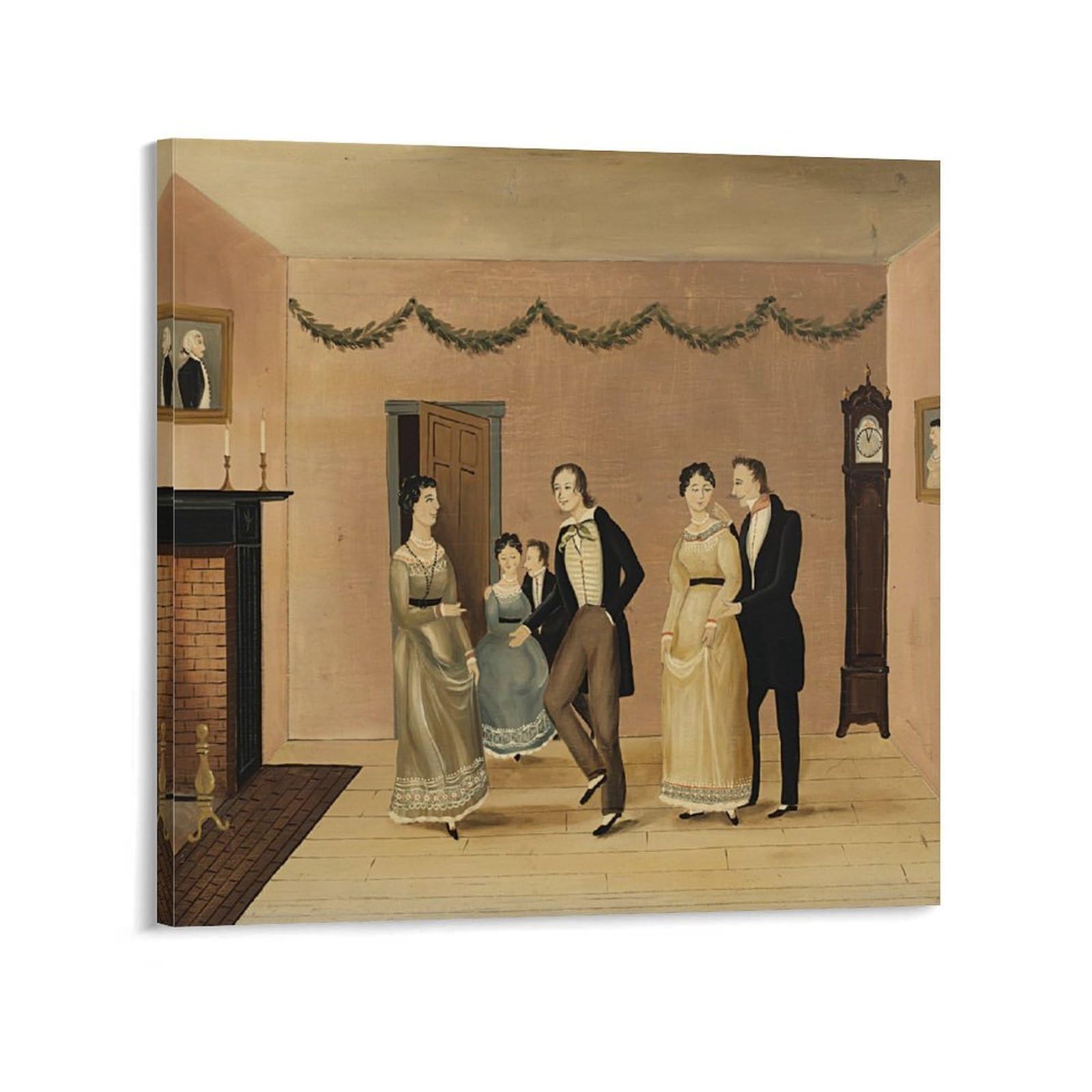 KLAGCBDF Ralph Cahoon The Dance Posters Wall Art Painting Canvas Prints Decor Poster Artworks 28x28inch(70x70cm)