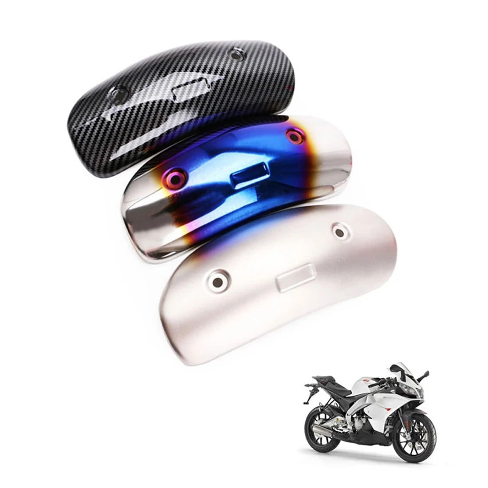 Protector de calor universal para silenciador de escape, compatible con Yoshimura AR SC. Protector de Tubo de Escape