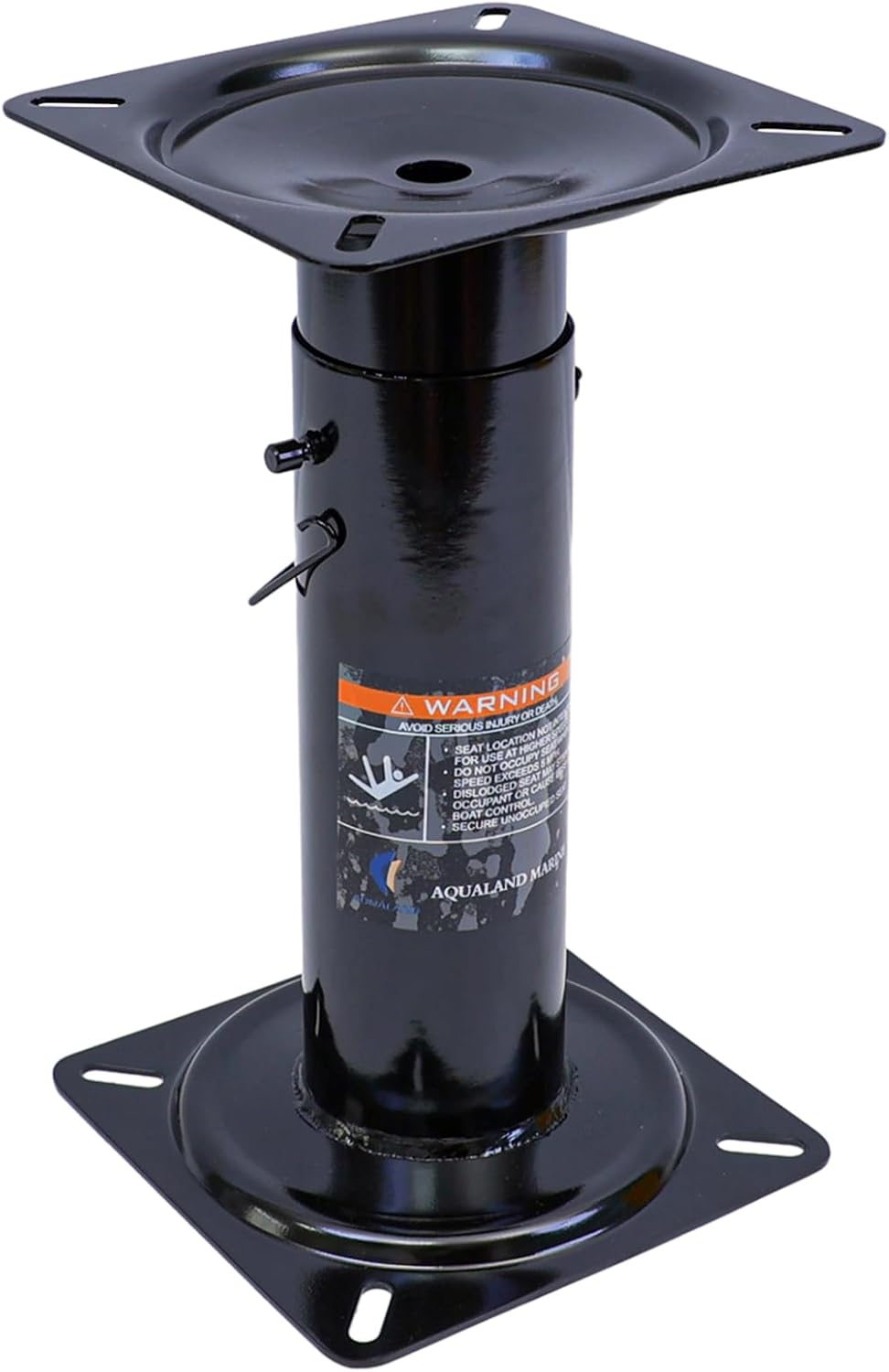 Adjustable Pedestal Adjustable Boat Seat Pedestal Height Adjustable 12-18 Inches Adjustable Seat Base For Boat Adjustable Pedestal For Yacht Seat Black Powder Coate