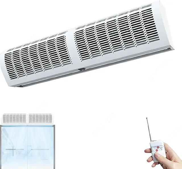 Rideau d'air chaud ultra-puissant TYH - Économe et silencieux pour supermarchés et restaurants