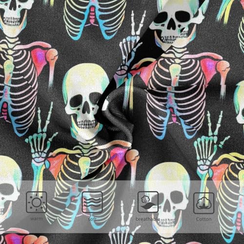 Joisal Neon Skeleton Black Cute Panties Girl Toddler Girls Underwear Cotton Florals Underpants Briefs 2t3