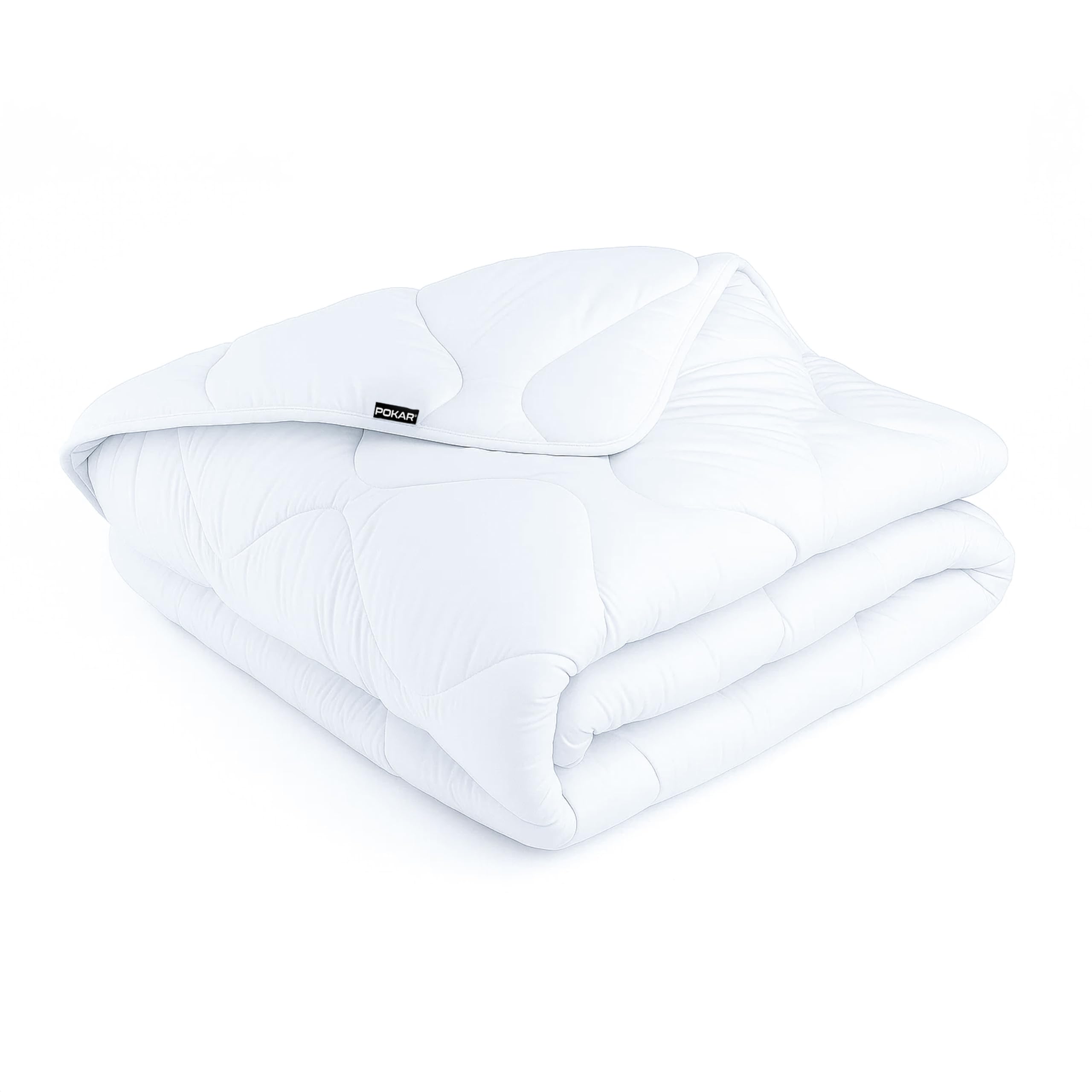 POKAR Piumone Piumino Invernale Trapuntato Matrimoniale Singolo 100% Microfibra Ipoallergenica Anti Allergico, 155 x 220 cm