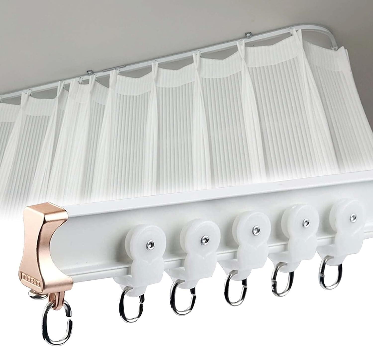 Tringle à rideau de plafond en aluminium pour séparateur de pièce coulissant et fluide