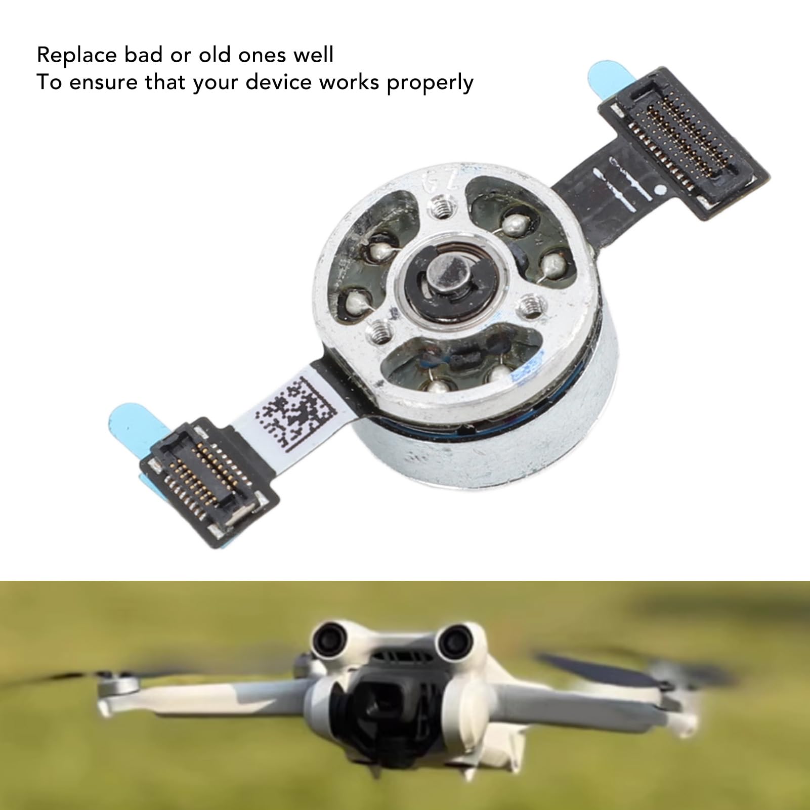 Motore Asse R con Staffa, Parte di Riparazione del Motore del Braccio di Imbardata con Testa a Sfera per Drone Mini 3 Pro