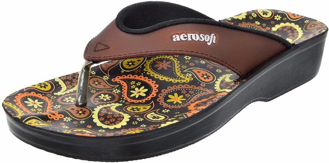 Aerosoft Women's Black Flip-Flops (862)