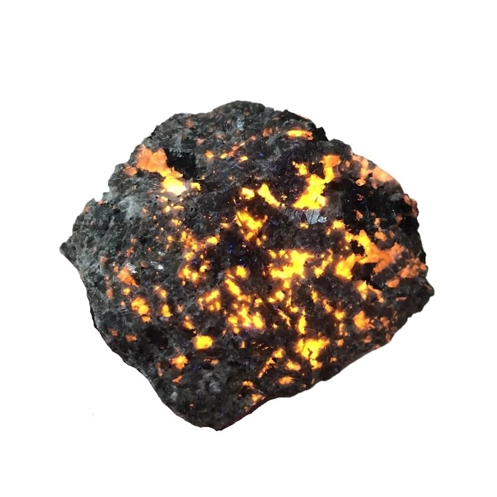 QWZTAEOZA 1 Piece 100-200g Raw Flame Stone Crystal Quartz GreyOre