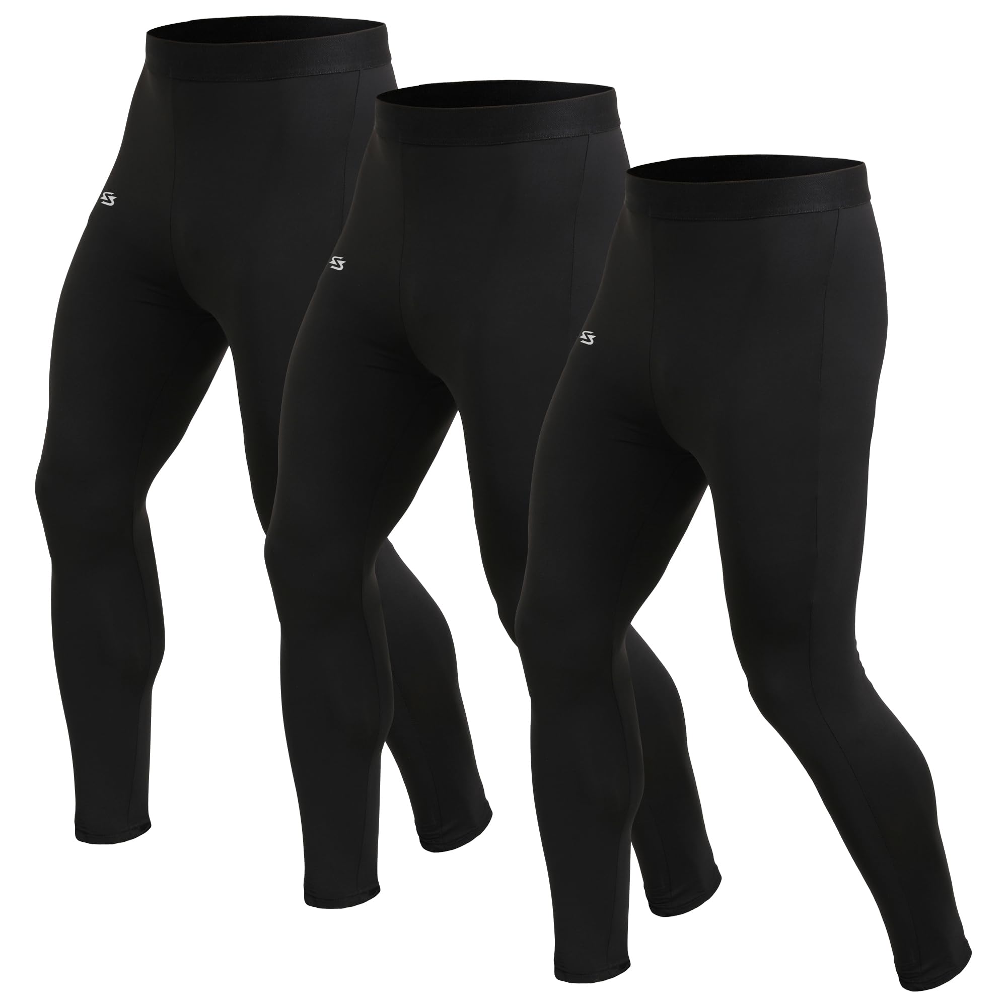 Men's 1~3 Pack Compression Pants Cool Dry Gym Leggings Baselayer Running Tights-picture-30
