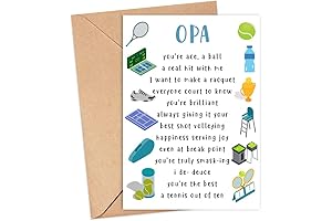 Funny Tennis Card - Greeting Card - Birthday Gifts - Tennis Card...