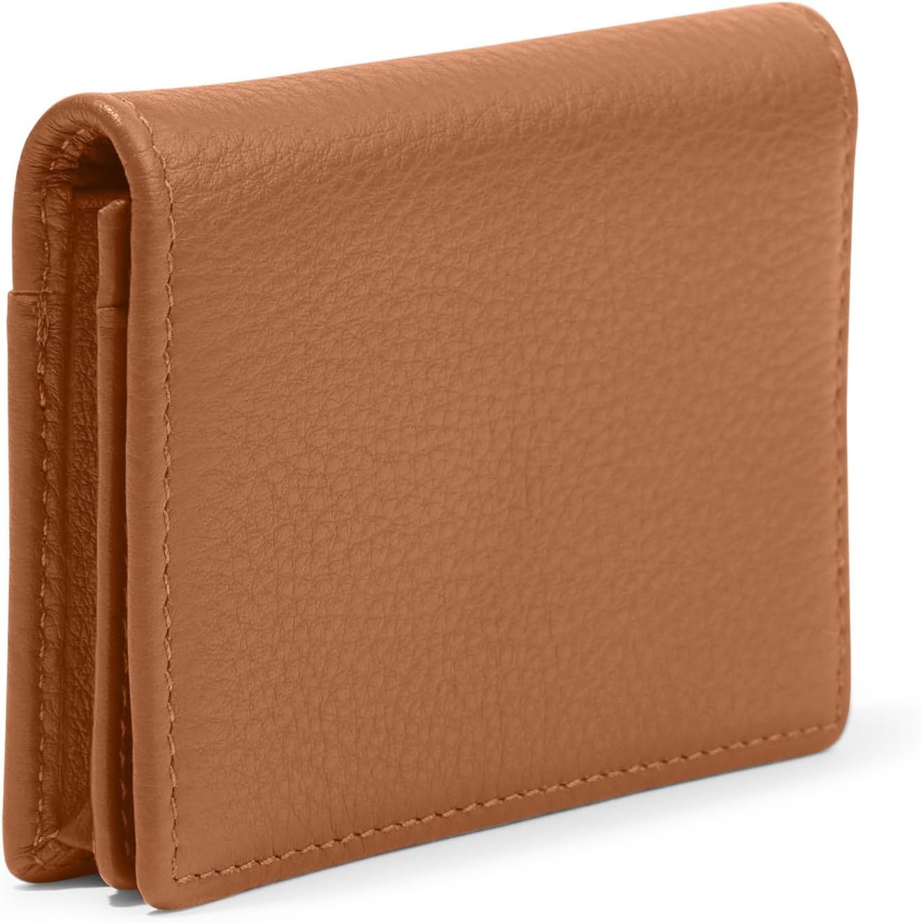 Leatherology Card Holder Wallet – Leather Slim Card Case with 4 Slots & Center Pocket for Cards, Cash & IDs - Image 4