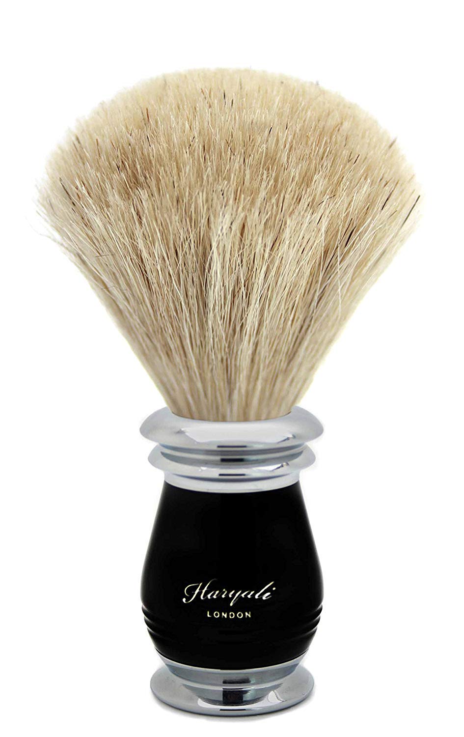 Haryali London, set completo da barba per uomo: rasoio a 5 lame, pennello da barba in pelo sintetico e supporto tradizionale per la rasatura a umido.
