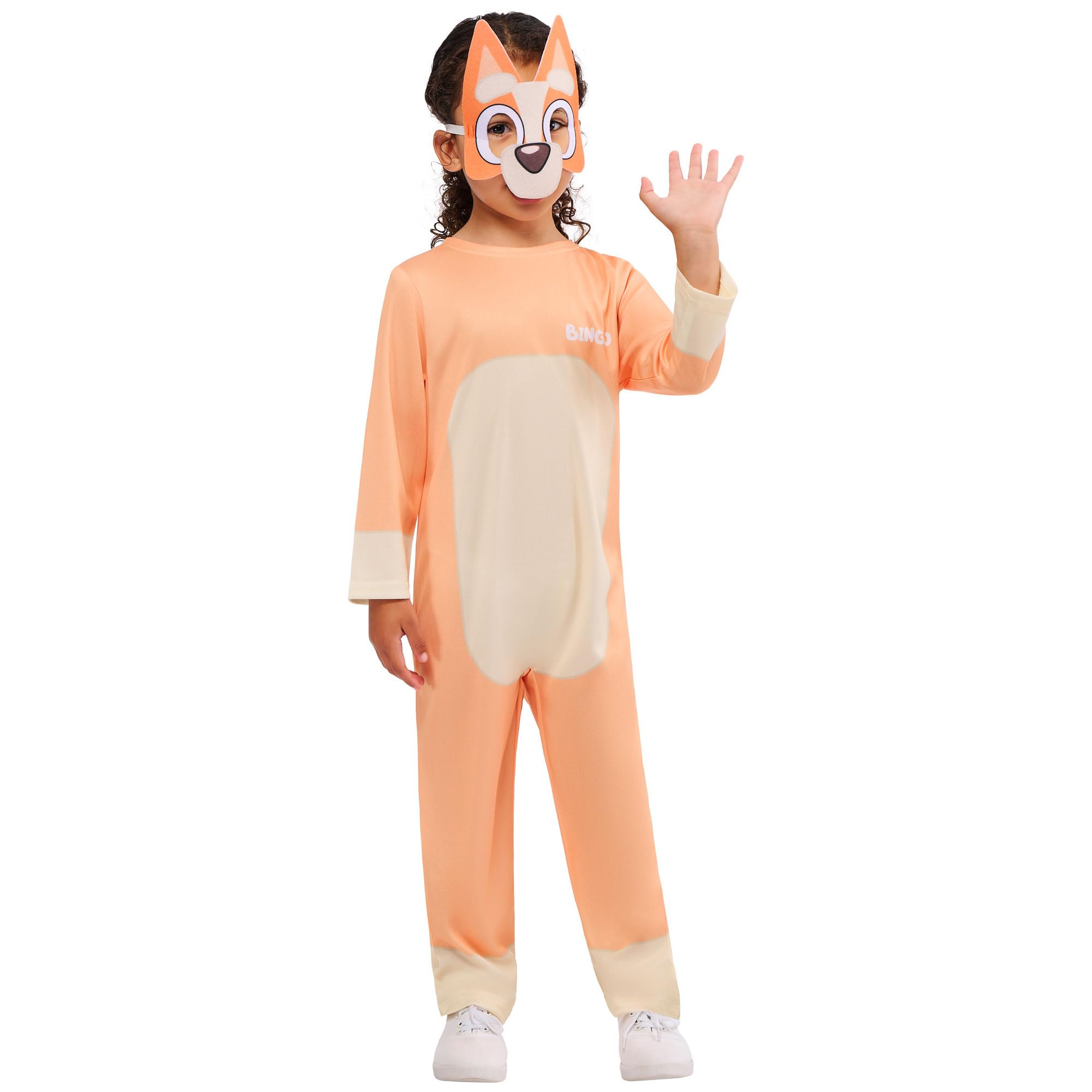 Rubies Official Bingo Classic Child Costume, Kids Fancy Dress, Size 3-4 Years
