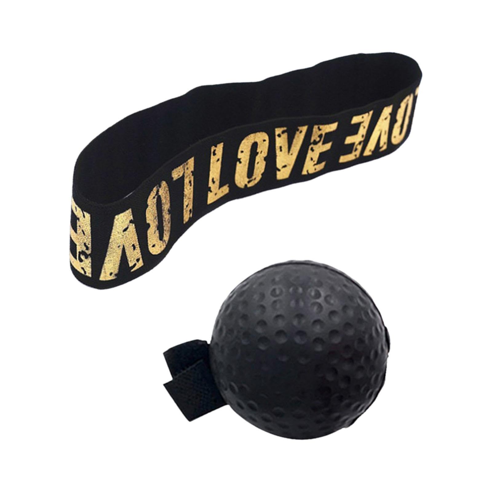 Boxing Reflex Ball Headband for Kids Adults Reflex Punching Ball React Balls Black Ball-image-48