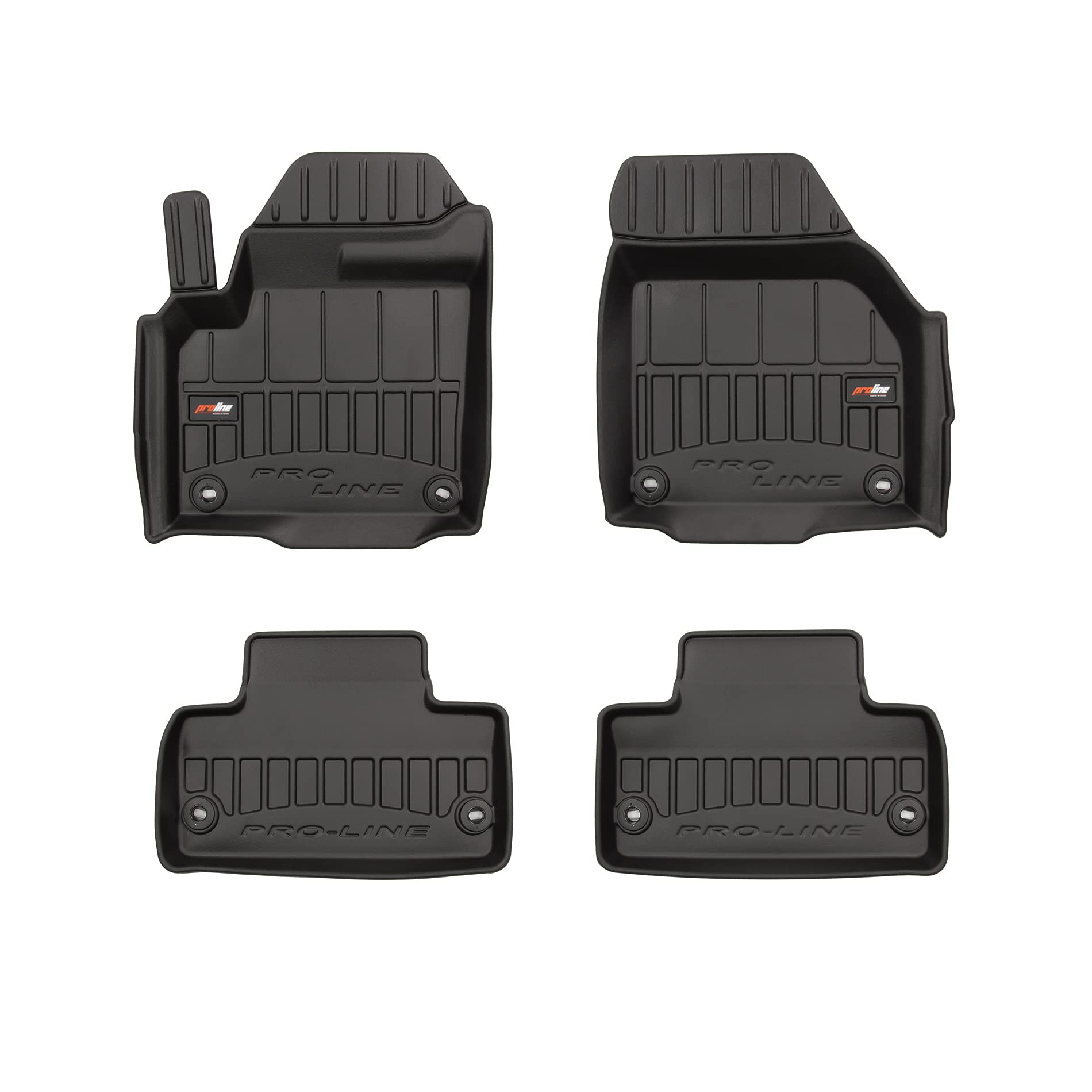 FROGUM ProLine 3D Esclusivi Tappetini auto in gomma su misura per Land Rover Range Rover Evoque I 2011-2018 I I bordi più alti