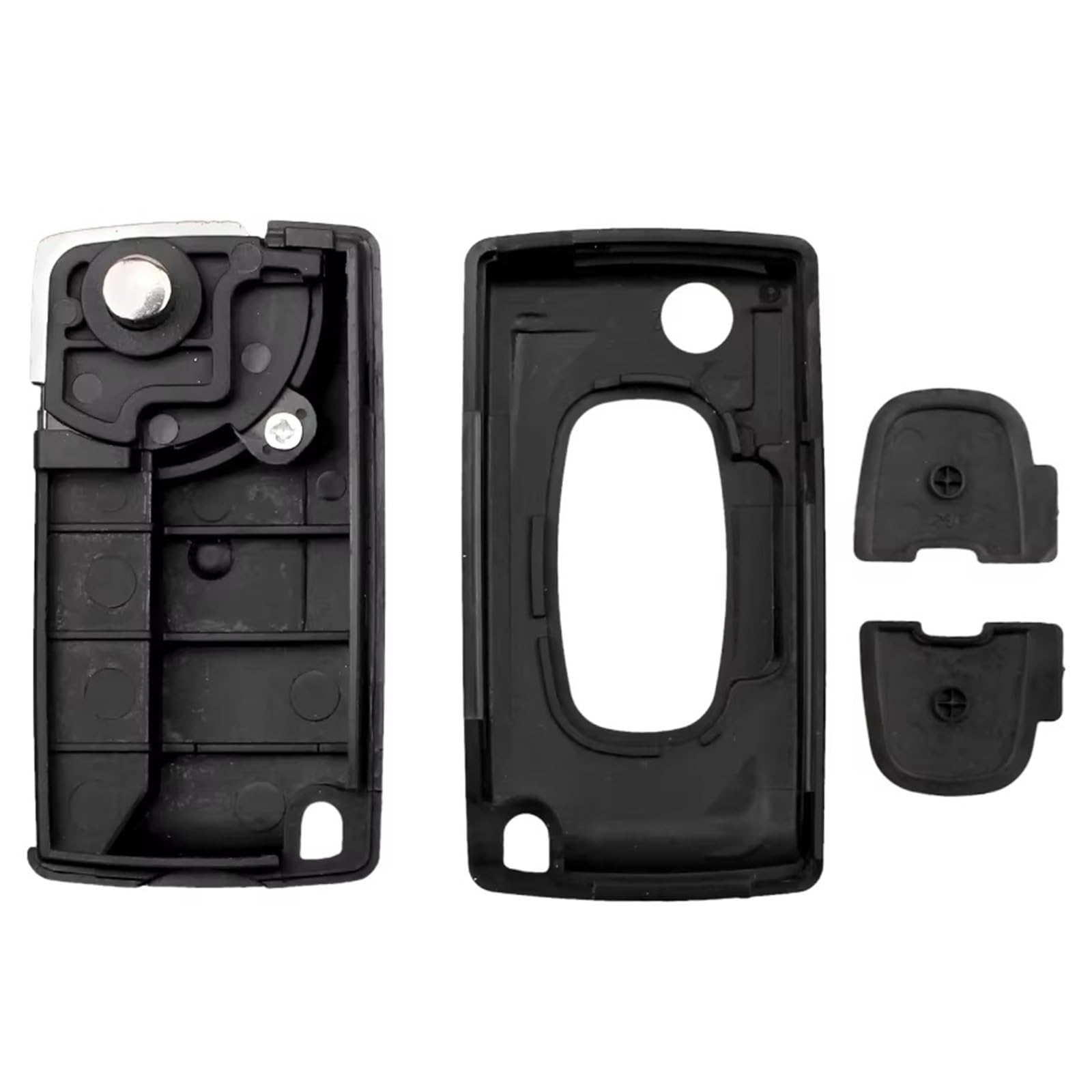 Compatible Con Citroen Para C-Crosser 2007-2013 C4 Para Aircross 2012-2017 Carcasa De Llave Coche 2 Botones Funda Plegable Para MIT11R