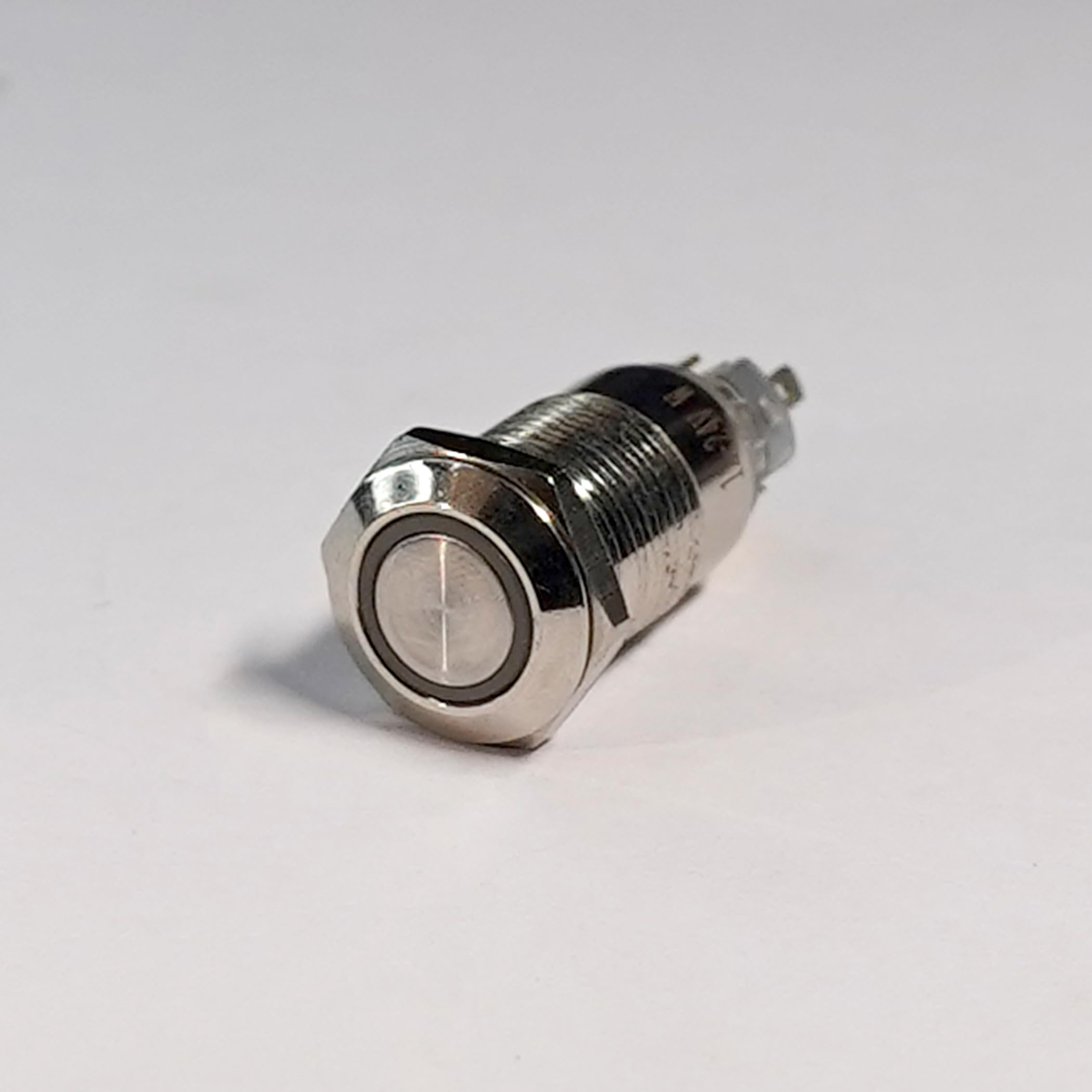 12MM Flat head 250V White LED push button latching ON-OFF switch-image-41