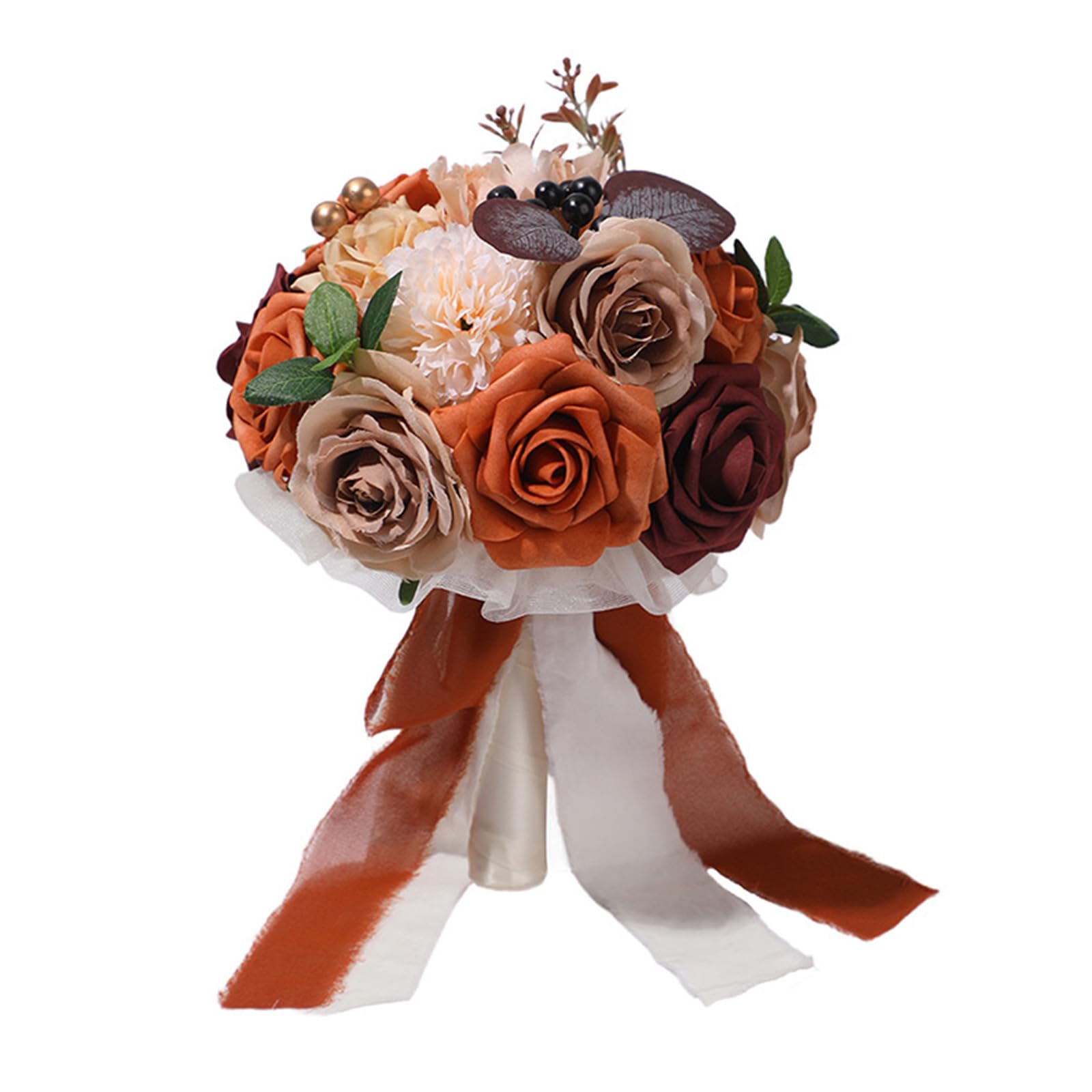 OSNIYAW Bouquets for Bride Bridesmaids Wedding Ceremony Decoration Artificial Flower Bridal for Photography Artificial for Fall Ceremonies
