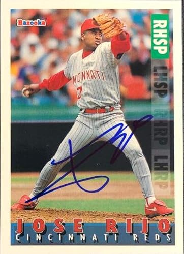 Miniatura 1 de Jose Rijo Autographed 1995 Bazooka #88
