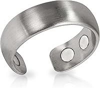Vista 11 de MagnetRX® Anillos magnéticos para mujer – Elegante anillo de cristal – Anillos magnéticos para mujer (plateado Tamaño: 10)
