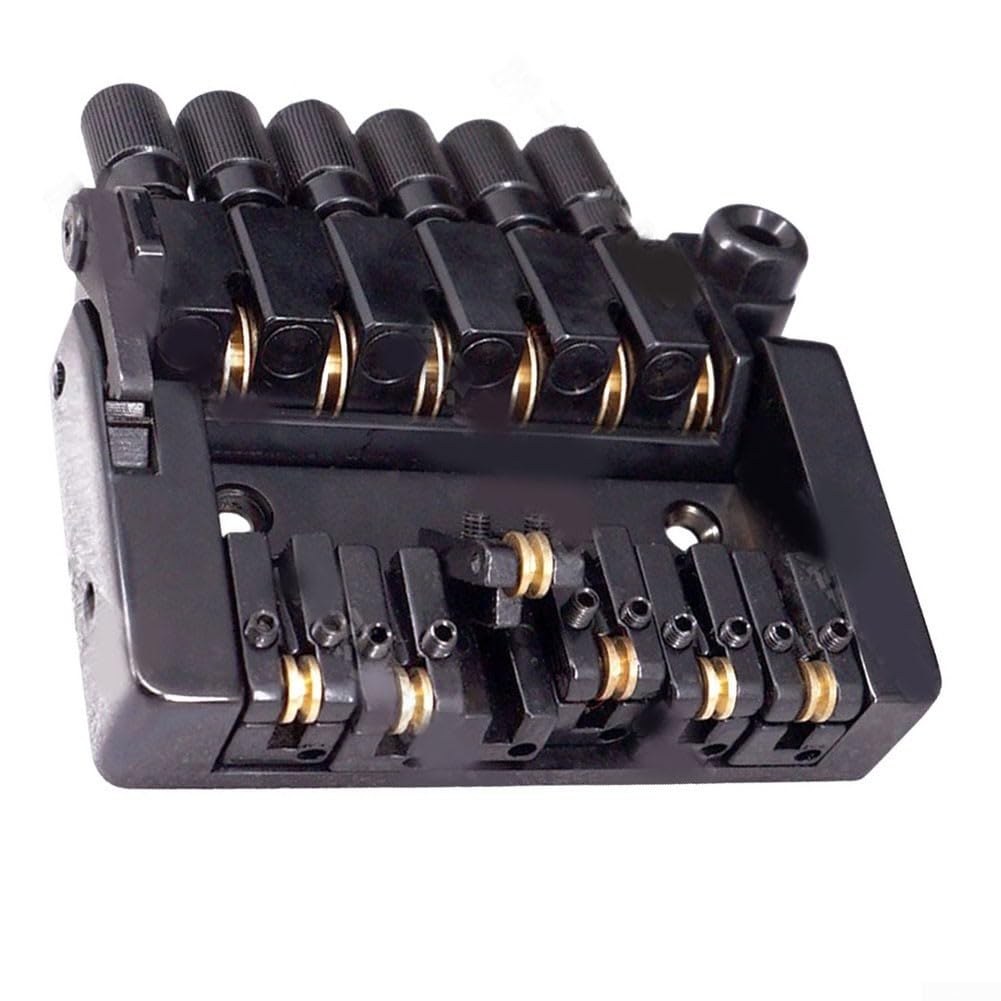Tremolo per chitarra elettrica senza testa, prestazioni di alta qualità per corde a 6 corde, sistema cordiera in metallo compatibile con corde a sfera singola, include dado di bloccaggio,