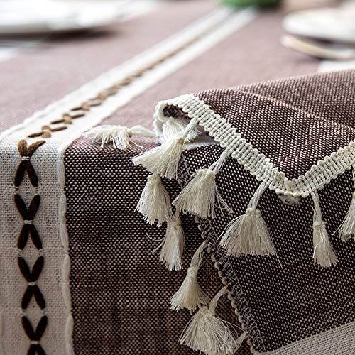 Wondder Tovaglie Pizzo di Stoffa di Cotone e Lino