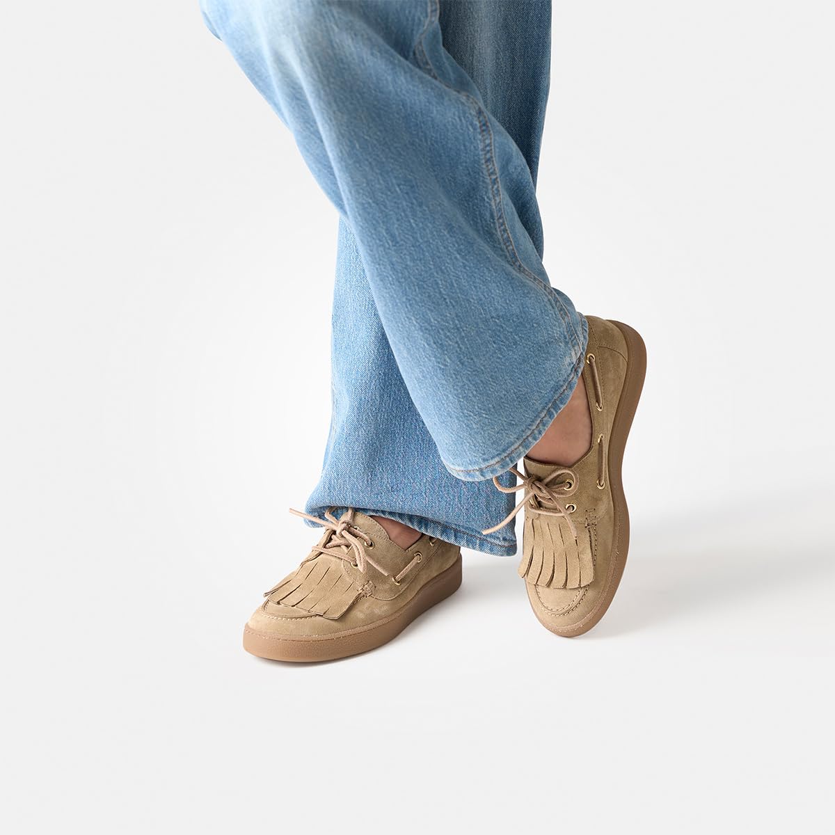 Paul Green Damen - Sneaker 1217-009 in beige Rauleder
