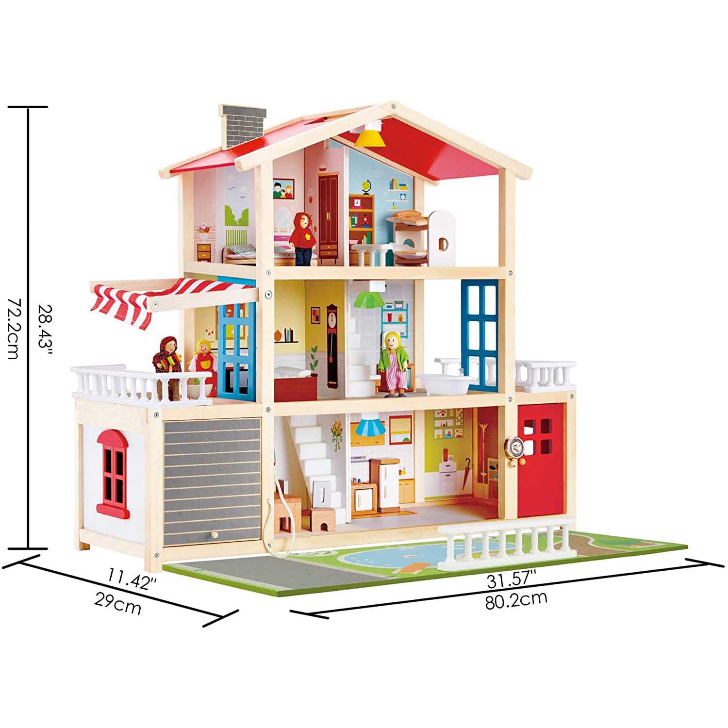 Hape Doll Family Mansion| Award Winning 10 Bedroom Doll House
