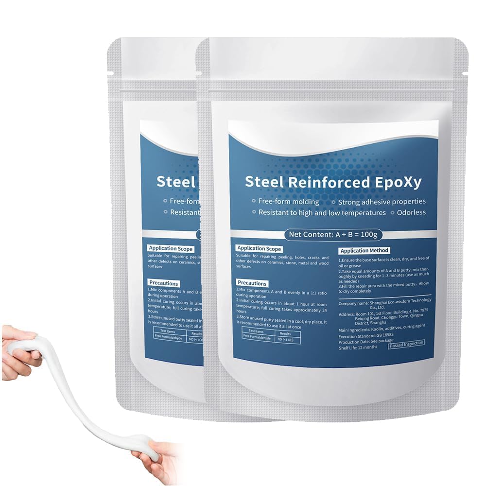 Steel Reinforced Epoxy Putty, 2 Part Moldable Putty for DIY Repairs (5)