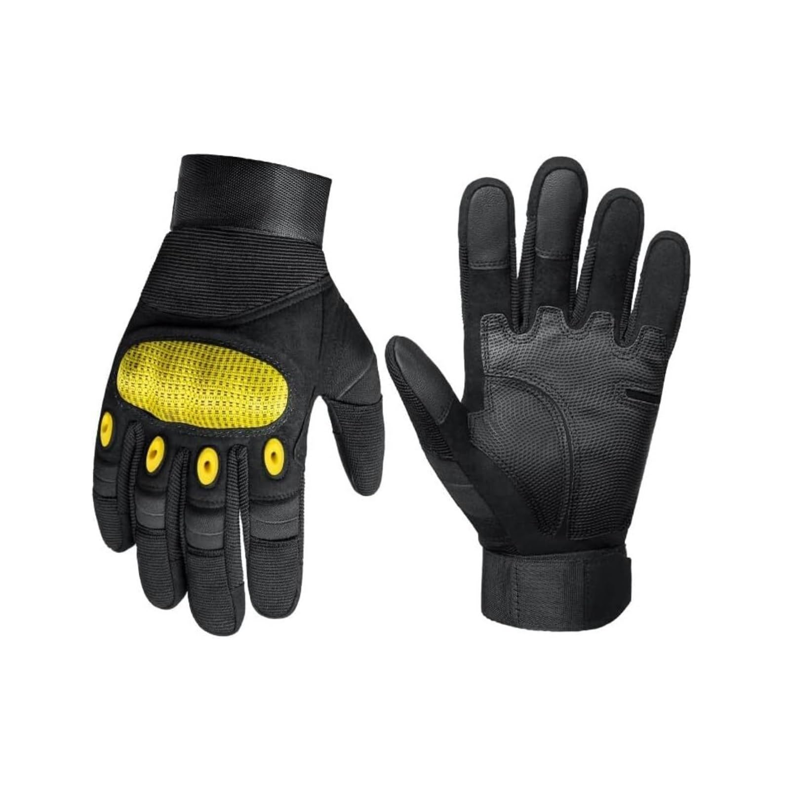Guantes de Ciclismo Guantes De Ciclismo Deportes Al Aire Libre Pala De Nieve Esquí Guantes De Montañismo Hombres Guantes Deportivos(Yellow,M)