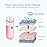 GIVERARE Nano Facial Steamer, Handy Mini Mister, USB Rechargeable Mist Sprayer, 30ml Visual Water Tank Moisturizing&Hydrating for Face, Daily Makeup, Skin Care, Eyelash Extensions-Pink