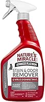 Vista 1 de Nature's Miracle Advanced Platinum - Removedor de manchas y olores y desinfectante de virus, 32 onzas, elimina los desastres difíciles de los perros