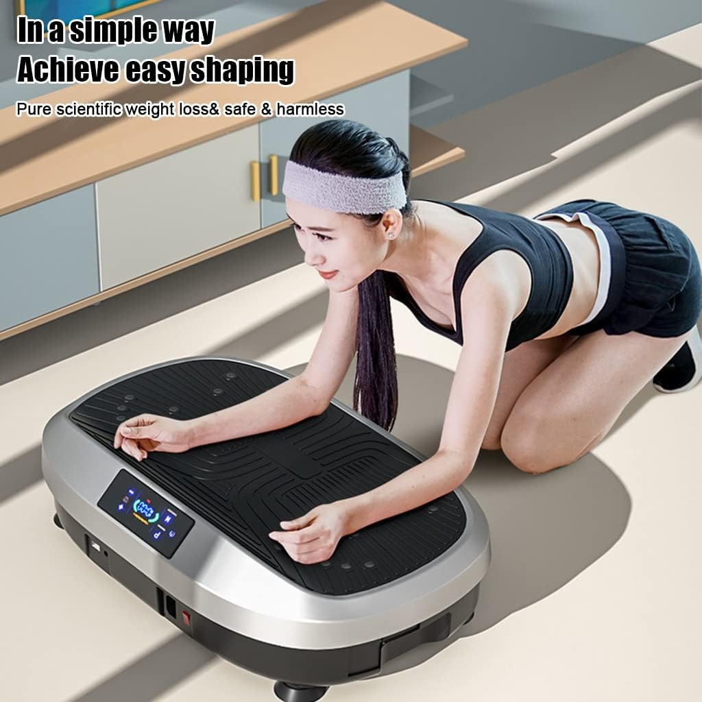 3D Vibration Power Plate, Tri-planar Motion Vibration Platform with Dual Motor Fitness Machine
