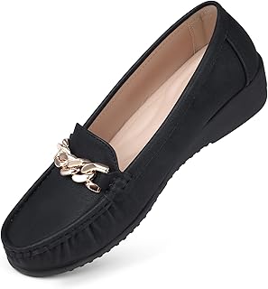 Womens Loafers Leather Penny: Slip On Loafers for Women Casual Dressy Comfort Penny Loafer