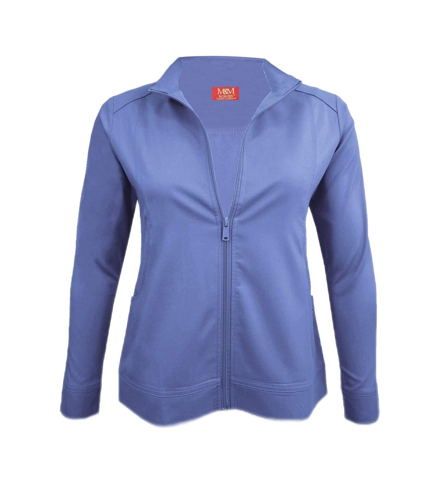 Women's Ultra Soft Front Zip Warm-Up Scrub Jacket