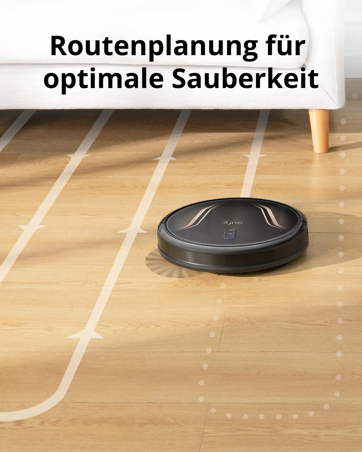 eufy Saugroboter mit Absaugstation G40 Hybrid+, Saugroboter mit Wischfunktion, 2.500Pa Saugkraft, WLAN Funktion, Planbare Saugroute, Ultra dünnes Design, Schwarz (Generalüberholt)