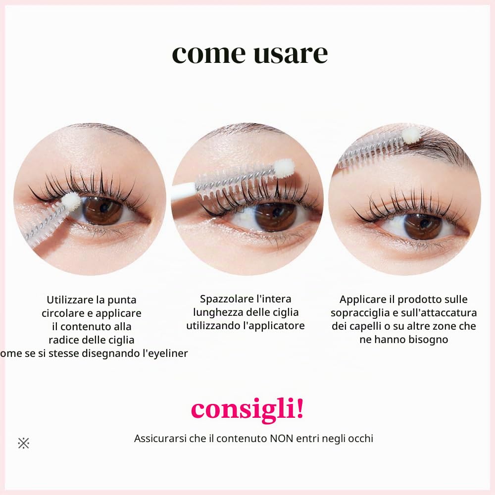 ETUDE My Lash Serum, formula rinforzante per ciglia con biotina, estratto di zenzero per la salute e la crescita delle ciglia, essenza mascara, siero mascara, certificato vegano, trucco coreano (0,3