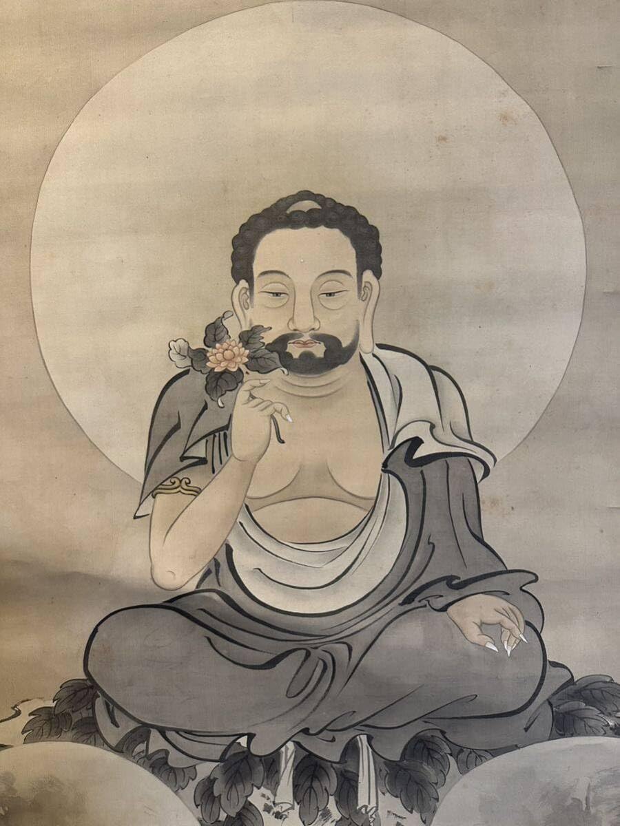 江戸(倉庫)稀少 古い 仏画 明王像 肉筆掛け軸 時代 仏教美術 仏教版画 江戸(倉庫)様専用稀少 古い 仏画 明王像 肉筆掛け軸 時代 仏教